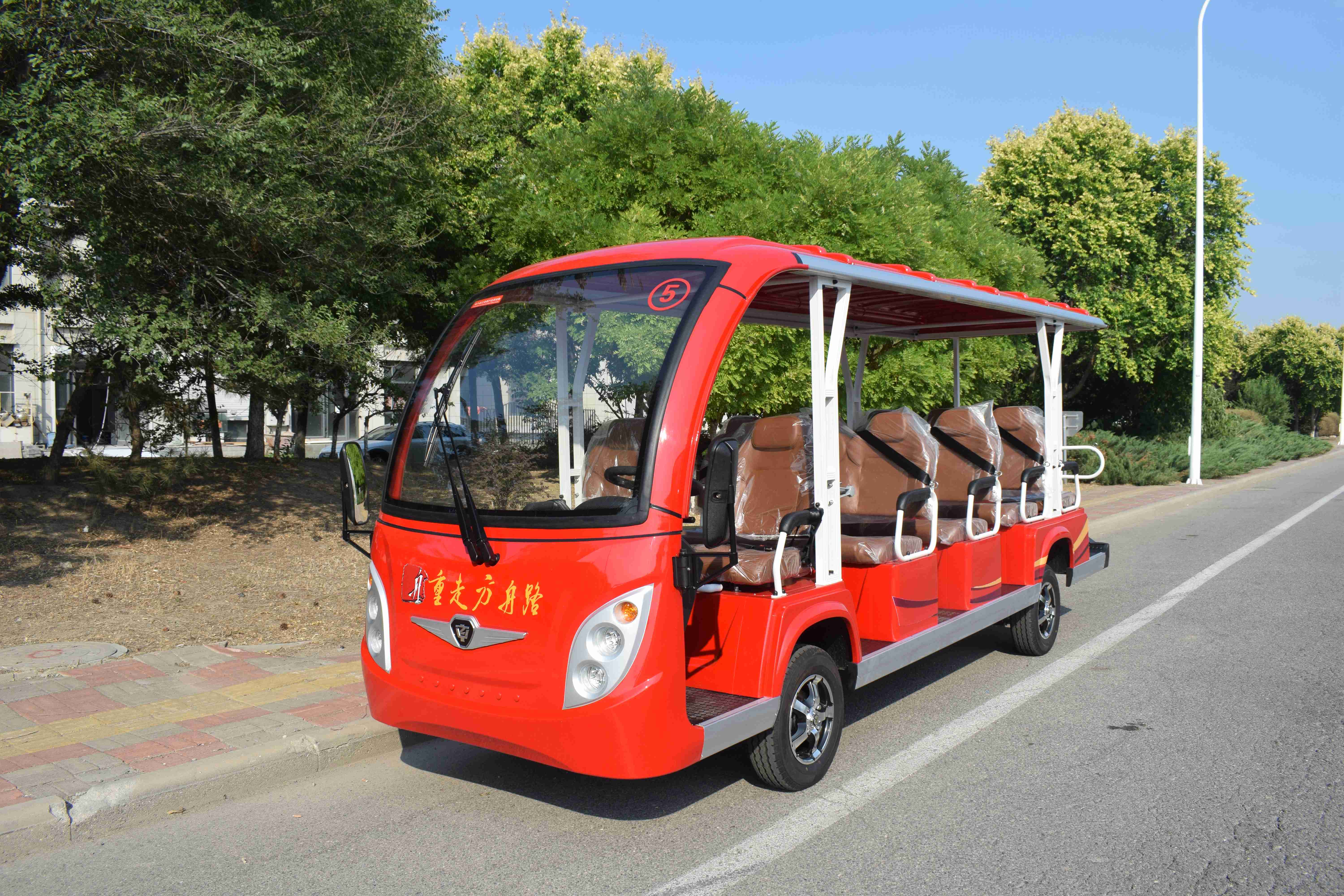 中宜14座电动观光车